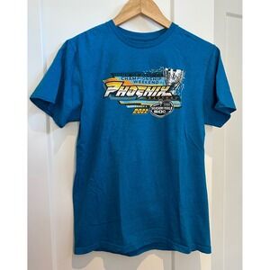 NASCAR Phoenix Raceway 2022 Championship Weekend Teal Graphic T-Shirt Mens Small